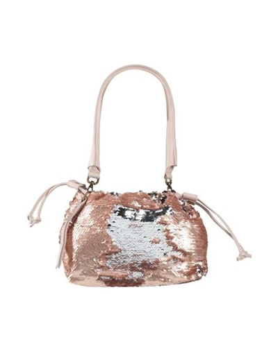 Corsia Woman Handbag Rose Gold Size - Textile Fibers, Soft Leather