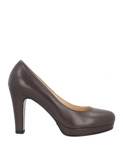 Couture Woman Pumps Brown Size 10 Soft Leather