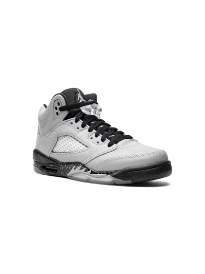 Jordan Kids' Air  5 Retro Gg "wolf Grey" Sneakers