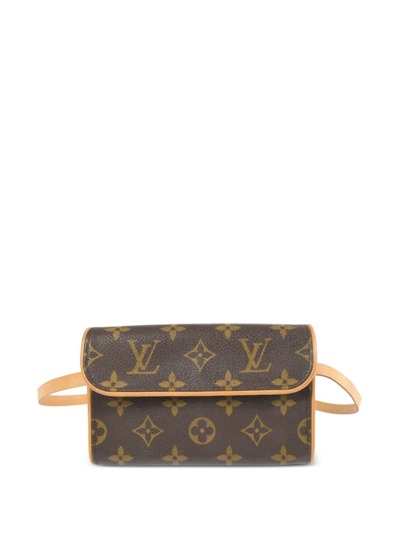 Pre-owned Louis Vuitton 2002  Florentine Belt Bag In Brown