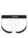 Tom Ford Cotton Blend Regular Fit Jock Strap In White