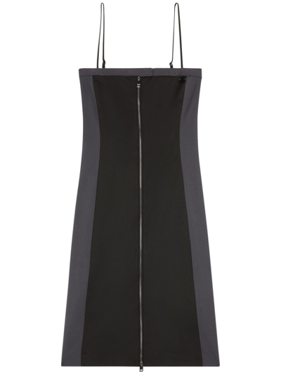 Diesel D-damini Panelled Midi Dress In Black
