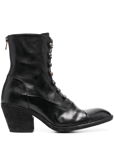 Officine Creative Round-toe 70mm Ankle Boots In Black