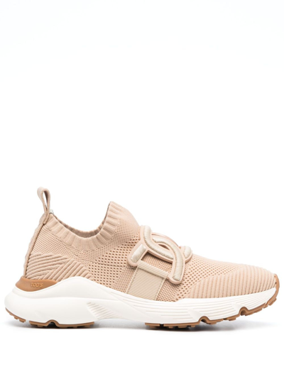 Tod's Sport Run Low-top Sneakers In Neutrals