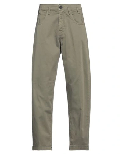 Massimo Alba Man Pants Military Green Size 27 Cotton, Elastane