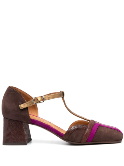 Chie Mihara Volai 55mm Suede Pumps In Brown