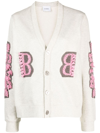 BARRIE LOGO-EMBROIDERED CASHMERE CARDIGAN