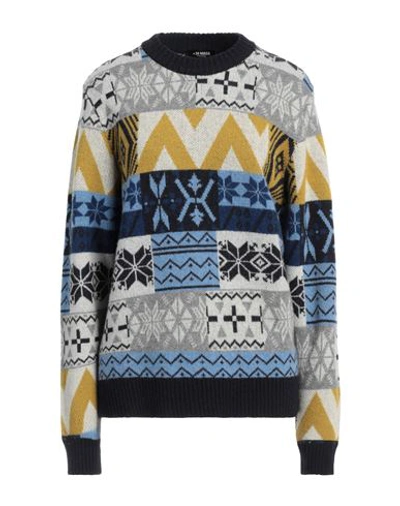 +39 Masq Man Sweater Grey Size 46 Wool