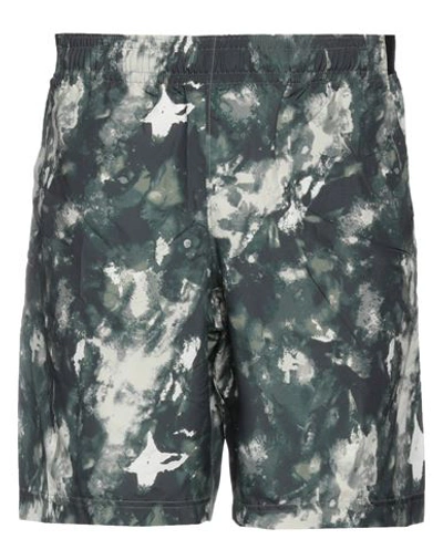 Under Armour Man Shorts & Bermuda Shorts Dark Green Size S Polyethylene