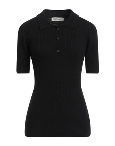 Trussardi Woman Sweater Black Size S Wool, Viscose, Polyamide, Cashmere