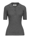 Trussardi Woman Sweater Lead Size L Wool, Viscose, Polyamide, Cashmere In Grey