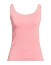 Wolford Woman Tank Top Pink Size S Cotton, Polyamide, Elastane