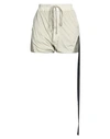 Rick Owens Drkshdw Drkshdw By Rick Owens Woman Shorts & Bermuda Shorts Cream Size Xs Cotton In White