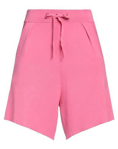 Emma & Gaia Woman Shorts & Bermuda Shorts Fuchsia Size 6 Viscose, Polyamide In Pink
