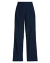OTHER STORIES & OTHER STORIES WOMAN PANTS NAVY BLUE SIZE 12 ECOVERO VISCOSE, LINEN