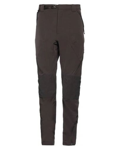 Nike Man Pants Dark Brown Size S Nylon, Polyester, Elastane