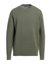 Rossopuro Man Sweater Military Green Size 6 Cotton