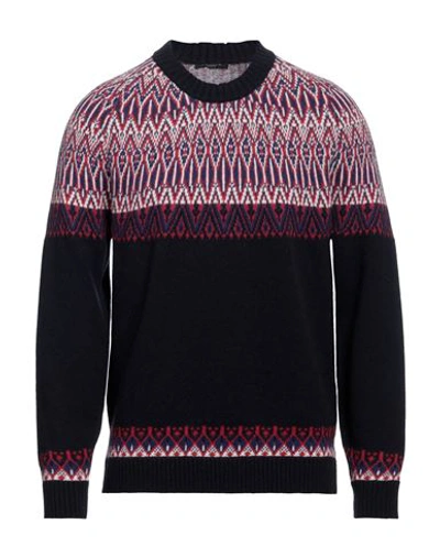 +39 Masq Man Sweater Midnight Blue Size 44 Wool