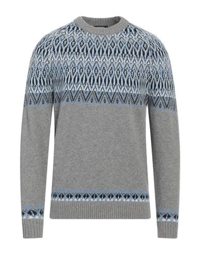 +39 Masq Man Sweater Grey Size 40 Wool