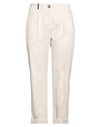 Peserico Woman Pants Ivory Size 10 Cotton, Elastane In White
