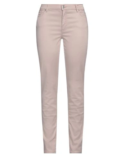 Trussardi Woman Pants Light Pink Size 26 Cotton, Elastane