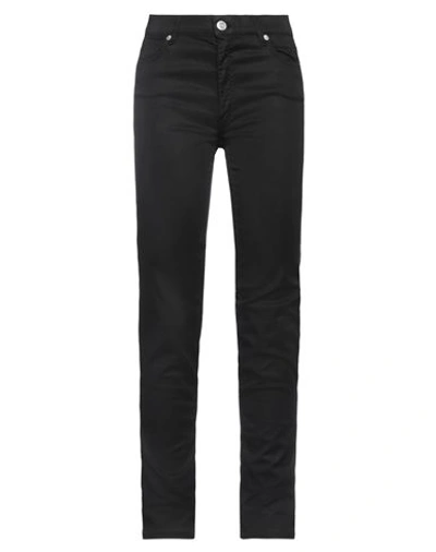 TRUSSARDI TRUSSARDI WOMAN PANTS BLACK SIZE 25 COTTON, ELASTANE