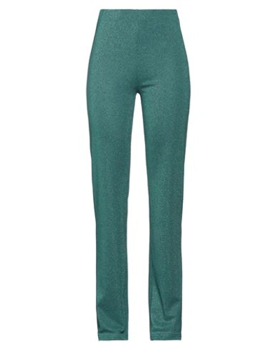 Imperial Woman Pants Emerald Green Size M Viscose, Polyester, Polyamide, Elastane In Green