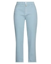 Emma & Gaia Woman Jeans Sky Blue Size 2 Cotton