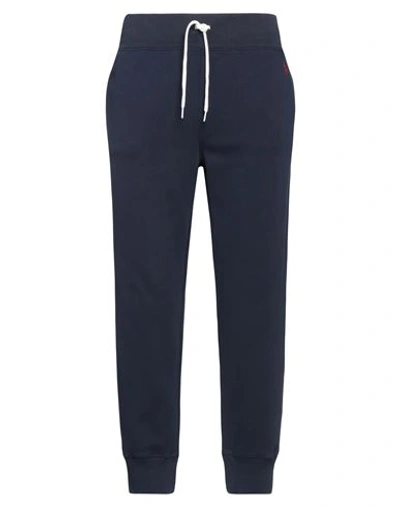 Polo Ralph Lauren Man Pants Navy Blue Size Xl Cotton, Polyester