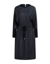 Peserico Woman Midi Dress Midnight Blue Size 2 Viscose, Wool, Elastane