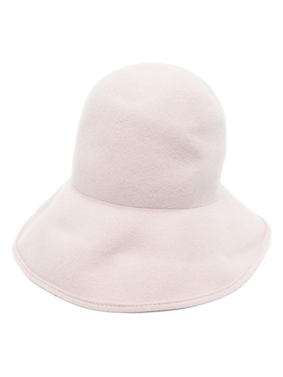 Emporio Armani Wool Classic Hat In Beige