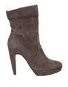 ANNA F ANNA F. WOMAN ANKLE BOOTS DOVE GREY SIZE 9 SOFT LEATHER