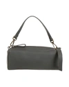 Corsia Woman Shoulder Bag Lead Size - Soft Leather In Grey