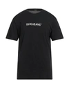 Liu •jo Man Man T-shirt Steel Grey Size L Cotton In Black