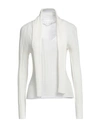 Agnona Woman Sweater Cream Size L Cashmere In White
