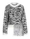 Suoli Woman Sweater White Size 4 Synthetic Fibers, Wool, Mohair Wool, Viscose, Cashmere In White