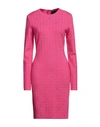 GIVENCHY GIVENCHY WOMAN MIDI DRESS FUCHSIA SIZE S VISCOSE, POLYAMIDE, ELASTANE