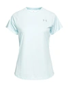 UNDER ARMOUR UNDER ARMOUR WOMAN T-SHIRT SKY BLUE SIZE M POLYESTER