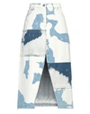 Pinko Woman Denim Skirt White Size 4 Cotton In White