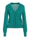 Caractere Caractère Woman Cardigan Light Green Size S Acrylic, Polyamide, Viscose, Cashmere