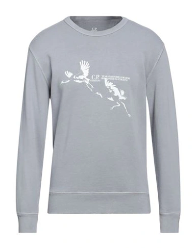 C.p. Company C. P. Company Man Sweatshirt Light Grey Size Xxl Cotton