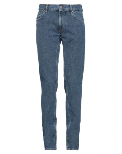 Trussardi Man Jeans Blue Size 31 Cotton, Elastane