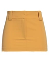 Patrizia Pepe Woman Mini Skirt Marigold Size 8 Polyester, Viscose, Elastane In Yellow