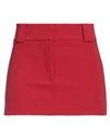 Patrizia Pepe Woman Mini Skirt Red Size 6 Polyester, Viscose, Elastane