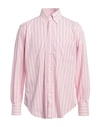 Caliban Man Shirt Pink Size 16 Cotton In Pink