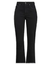 GOLDEN GOOSE GOLDEN GOOSE WOMAN JEANS BLACK SIZE 26 COTTON, ELASTANE