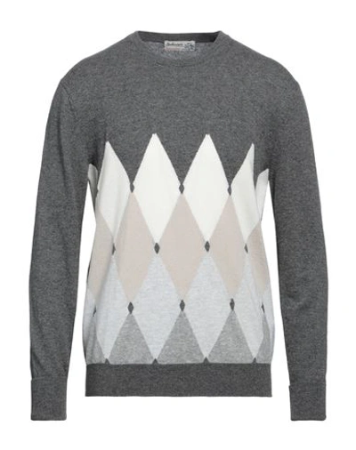 Ballantyne Man Sweater Grey Size 46 Cashmere In Grey