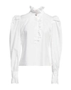CUSTOMMADE CUSTOMMADE WOMAN BLOUSE WHITE SIZE 10 ORGANIC COTTON