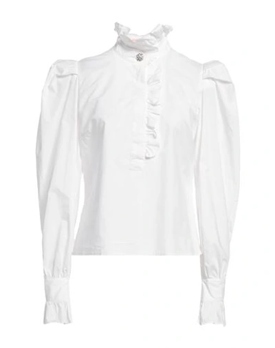 Custommade Denja High-collar White Ruffle Shirt