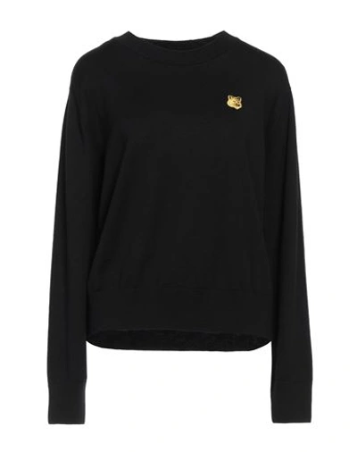 Maison Kitsuné Woman Sweater Black Size L Wool
